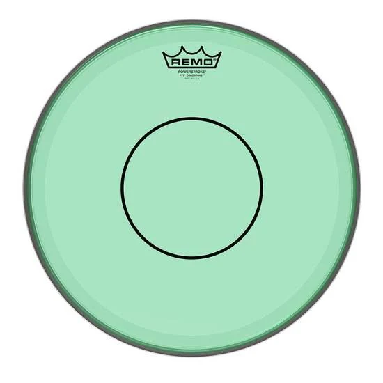 Remo Colortone P77 14in Drum Head in Green - Image 2