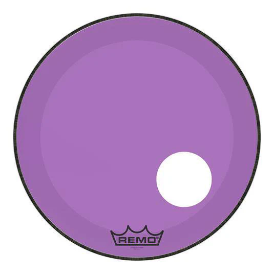 Remo Colortone Powerstroke 3 22 Purple RESO with Porthole - Image 2