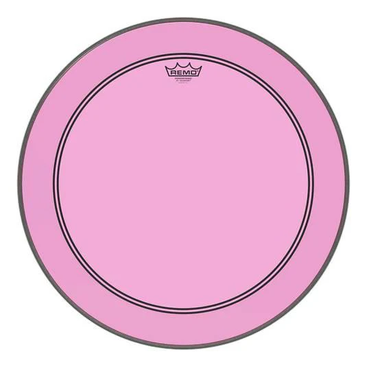 Remo Colortone Powerstroke 3 22in Bass Drum Head in Pink - Image 2