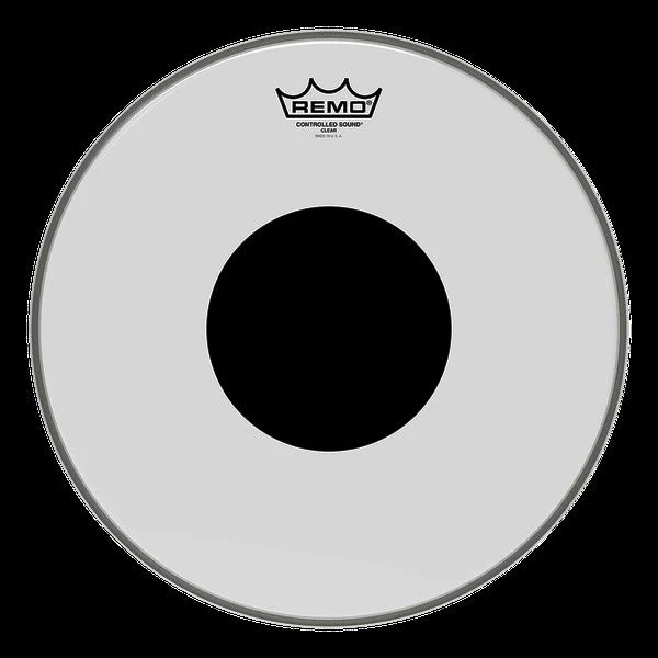 Remo Controlled Sound Clear Black Dot 15 Inch Drumhead - Image 2