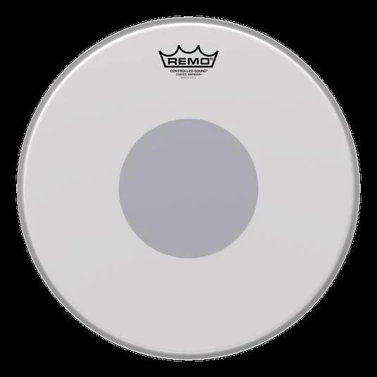 Remo Controlled Sound Emperor Coated Black Dot 14 Inch Drum Head