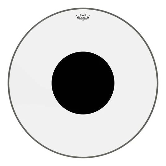 Remo CS-1328-10 Controlled Sound Clear 28 Inch Bass Drumhead with Black Dot