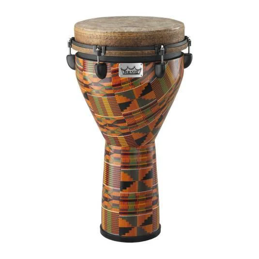 Remo DJ-0012-PM Mondo Series 12 Inch Djembe - Kinte Kloth Finish - Image 2