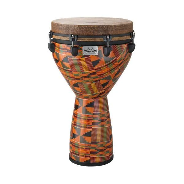 Remo DJ-0014-PM Mondo Series 14 Inch Djembe - Kinte Kloth Finish - Image 2