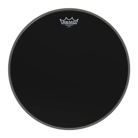 Remo ES-1016-00 Ambassador Ebony 16 Inch Bass Drumhead - Image 2