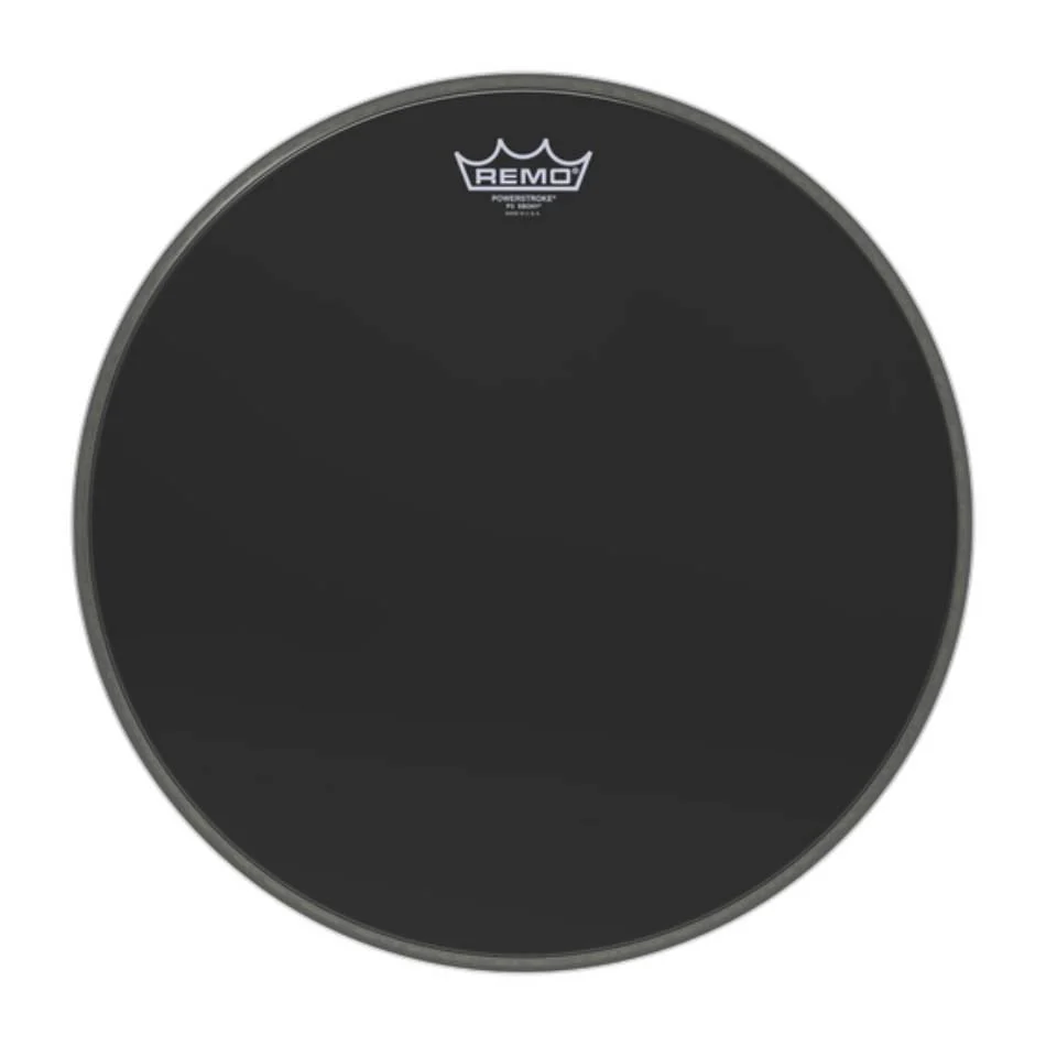 Remo P3-1016-ES Powerstroke 3 Ebony 16 Inch Bass Drumhead - 5inch Black Dynamo - Image 2