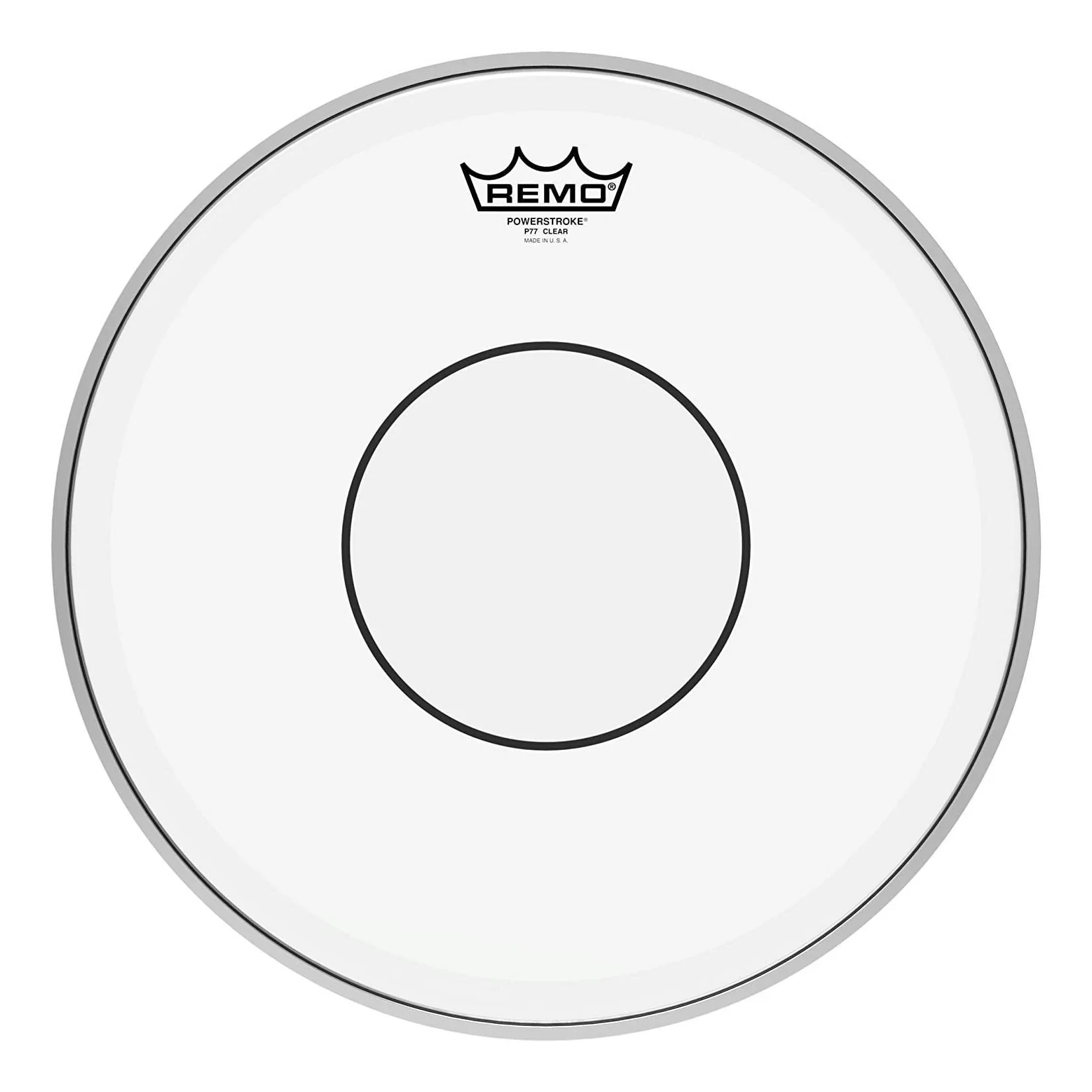 Remo P7-0314-C2 Powerstroke 77 Clear 14 Inch Drumhead - With Clear Dot - Image 2