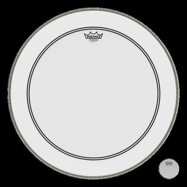 Remo Powerstroke 3 Smooth White 20 Inch Bass Drumhead No Stripe