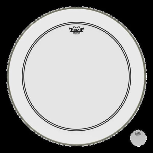 Remo Powerstroke 3 Smooth White 20 Inch Bass Drumhead No Stripe - Image 2