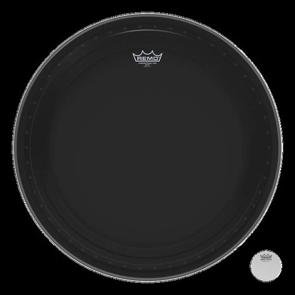Remo Powerstroke Pro Ebony 18 Inch Bass Drumhead - Image 2