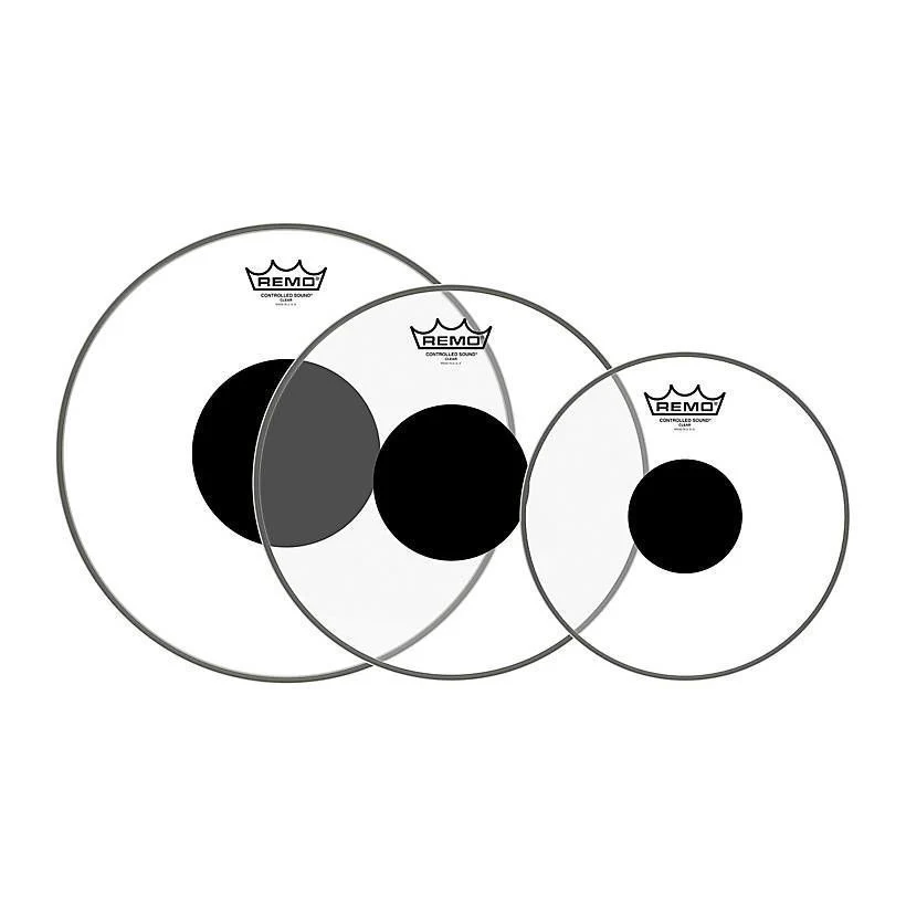 Remo Pro Pack Controlled Sound Clear Fusion (12 13 16 & Free 14 CS) - Image 2