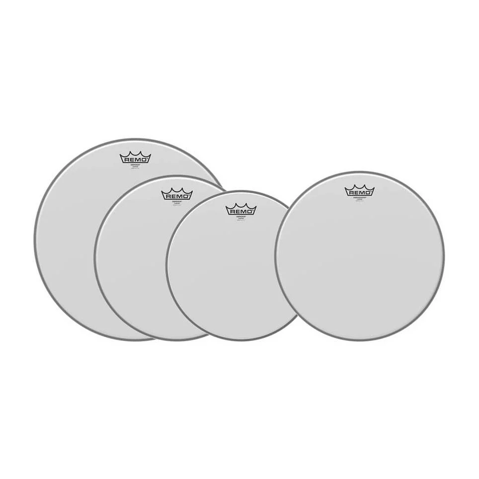 Remo Pro Pack Emperor Coated Rock (12 13 16 & Free 14 Ambassador) - Image 2