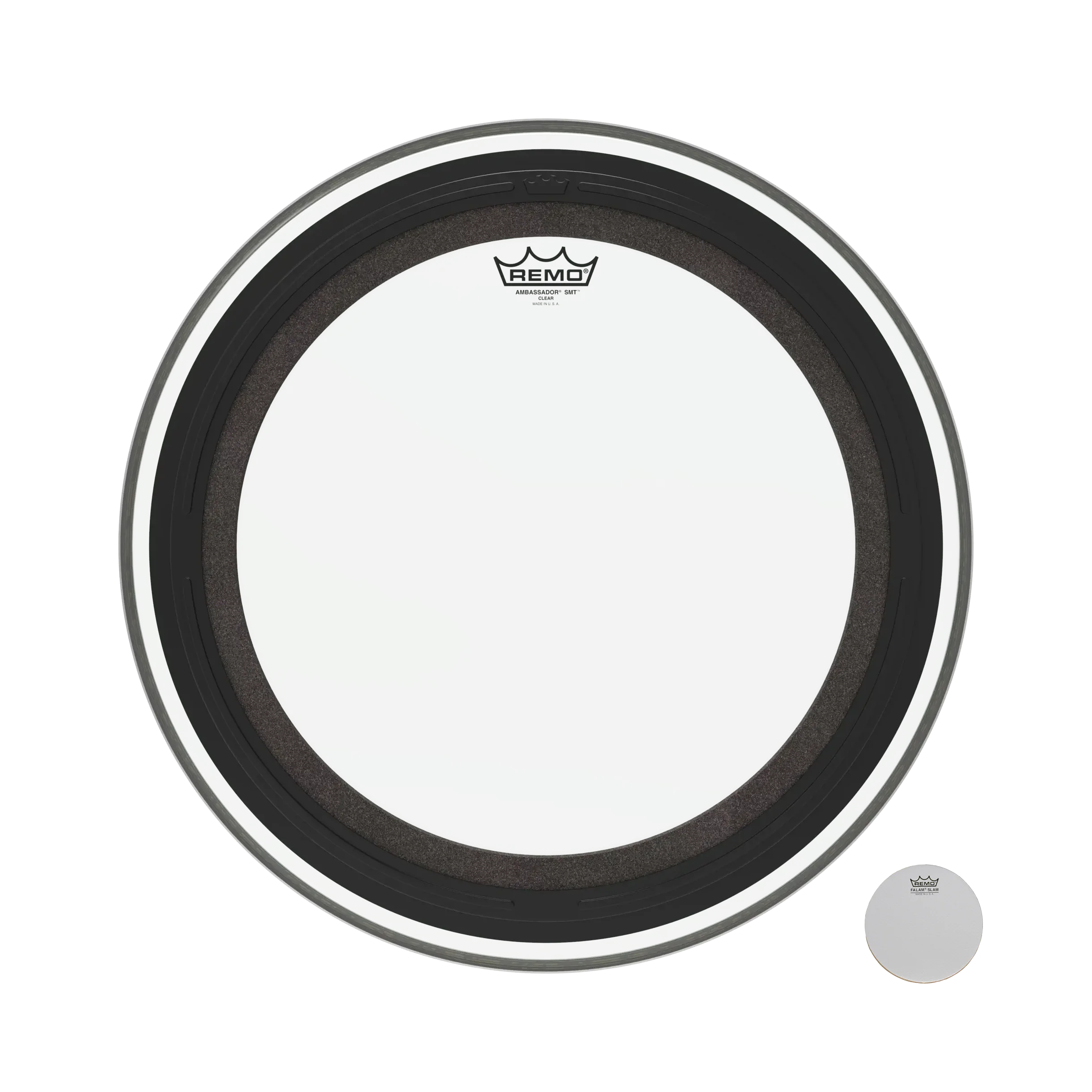 Remo SMT Ambassador Clear 20 Bass Drum Head - Image 2