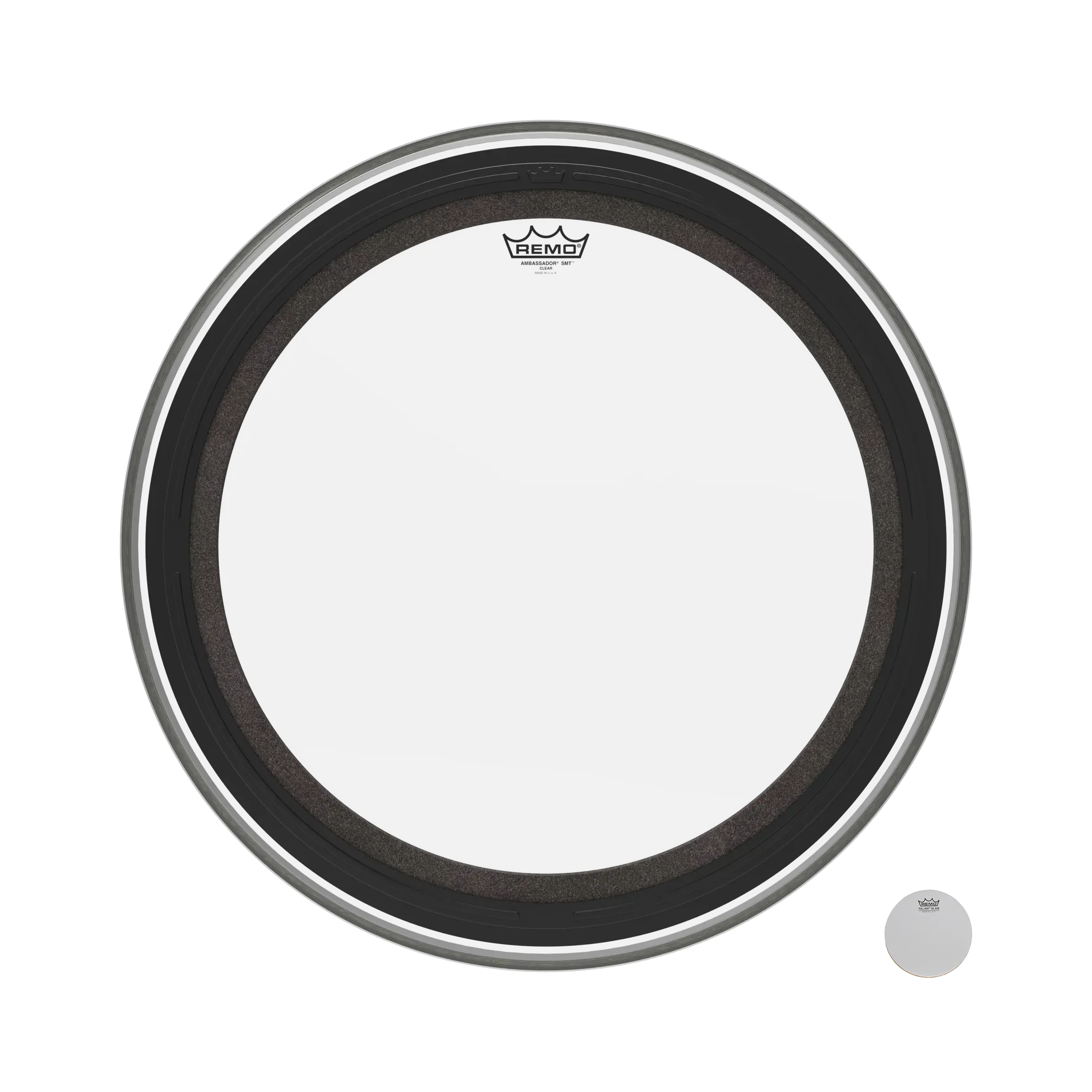 Remo SMT Ambassador Clear 24 Bass Drum Head - Image 2
