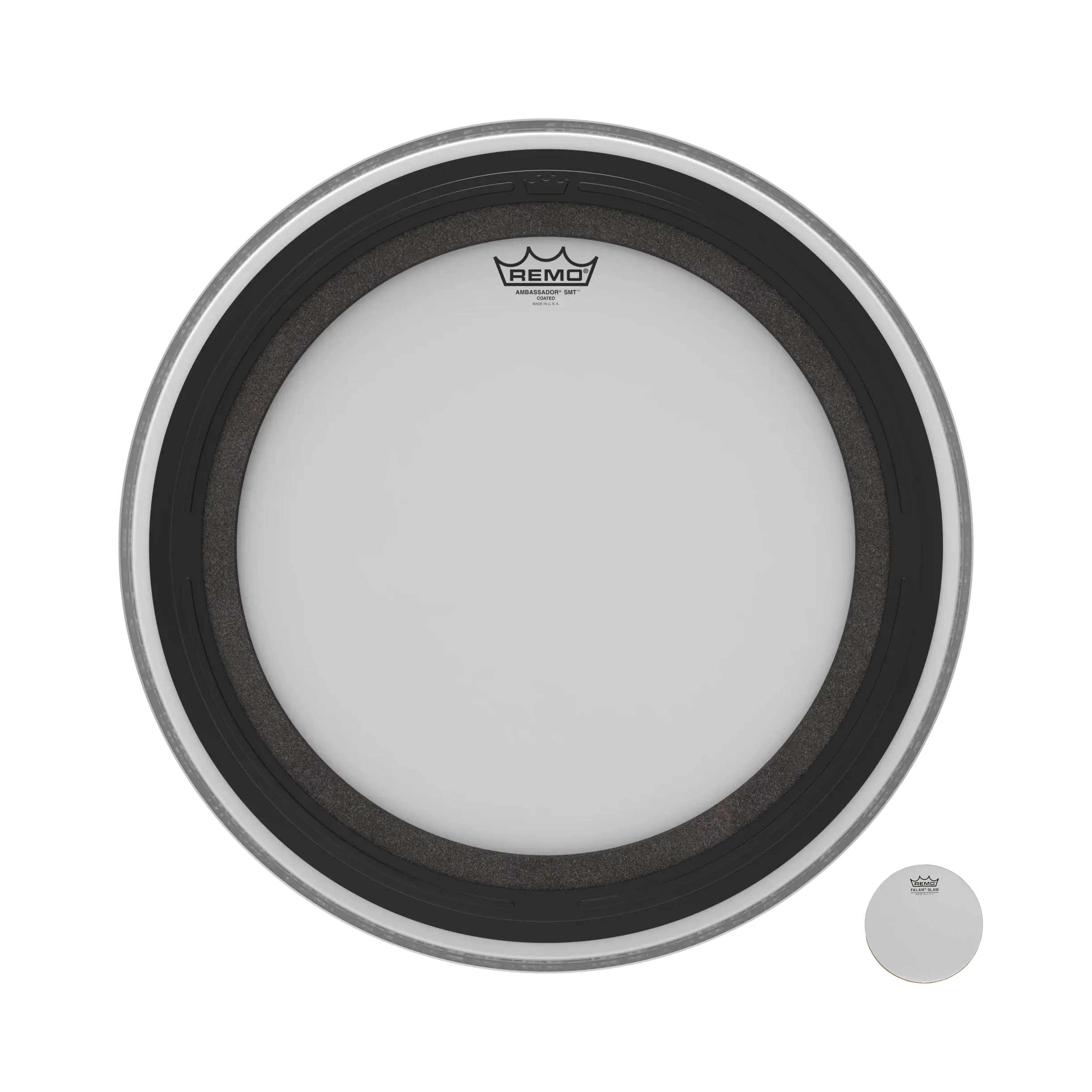 Remo SMT Ambassador Coated 20" Bass Drum Head - Image 2