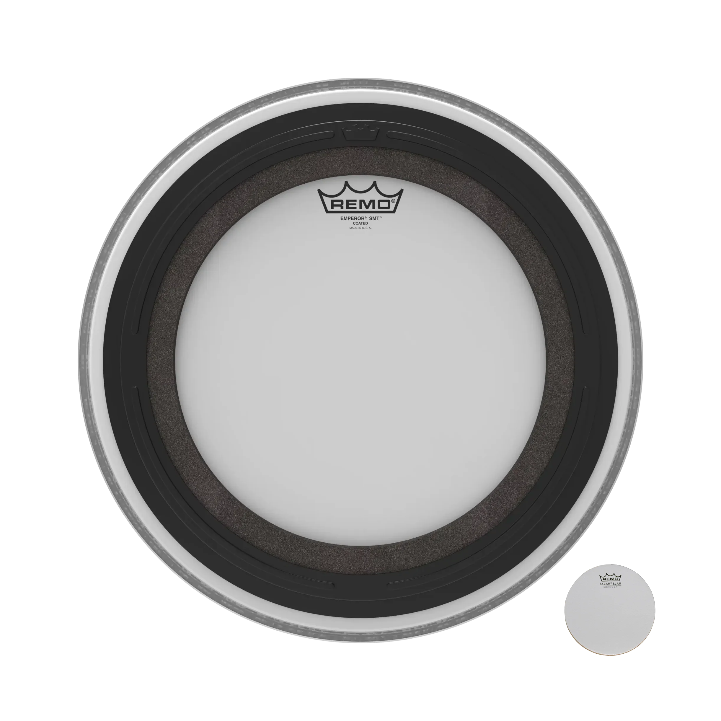 Remo SMT Emperor Coated 16" Bass Drum Head - Image 3
