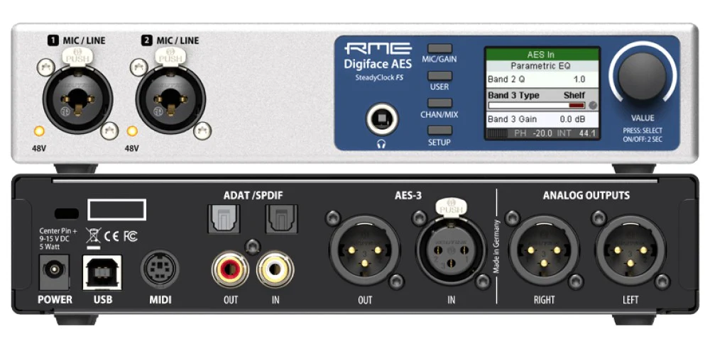 RME Digiface AES USB Audio Interface with Digital & Analogue IO - Image 3
