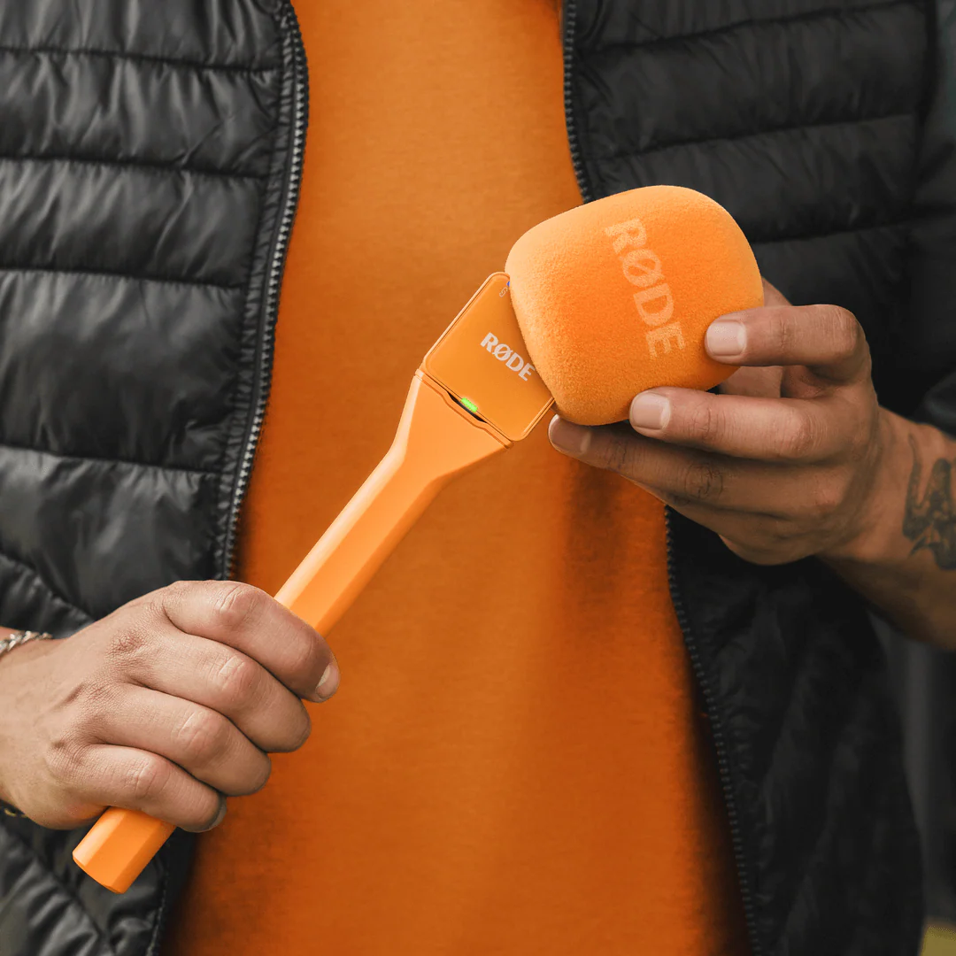 Rode Interview GO Handheld Adaptor for Wireless GO Mic System - Orange - Image 5
