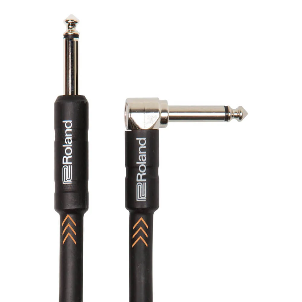 Roland Black Series RIC-B20A Right Angle Instrument Cable - 20ft - Image 2