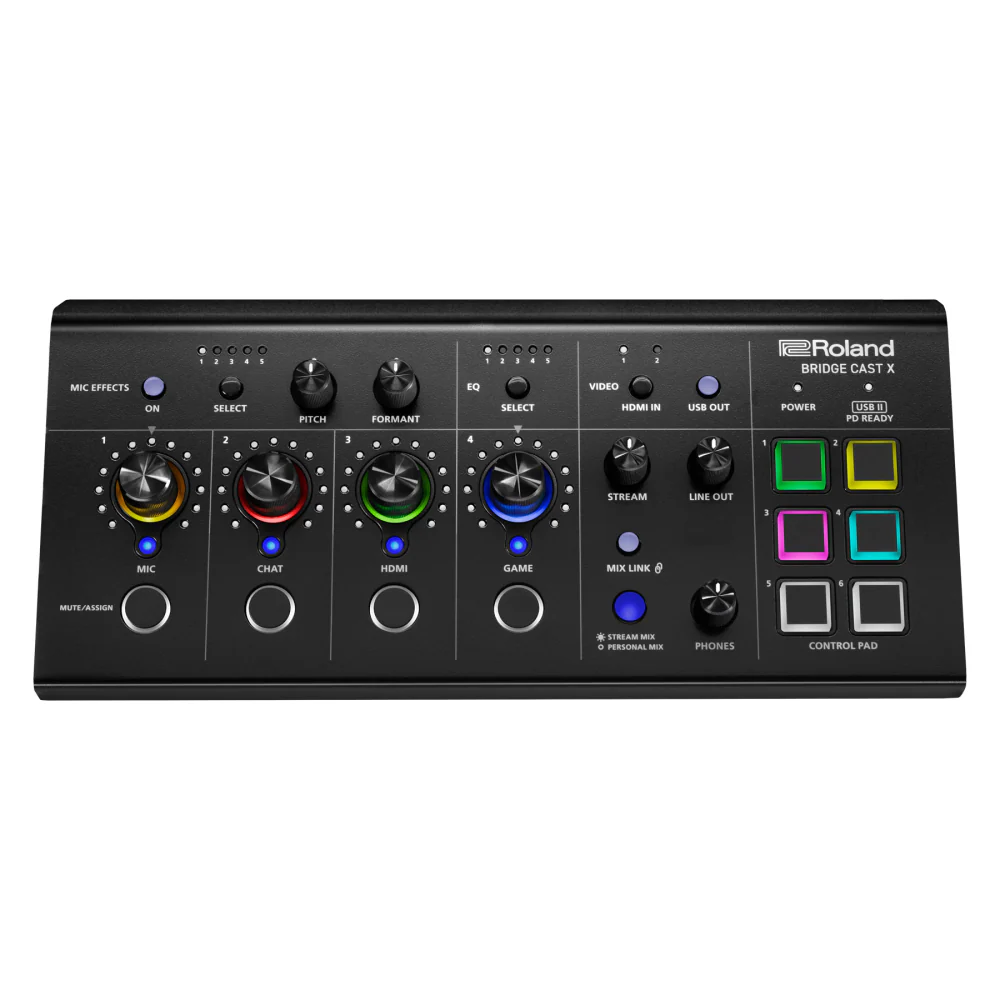 Roland BRIDGE CAST X Dual Bus Streaming Mixer and Video Capture - Image 4