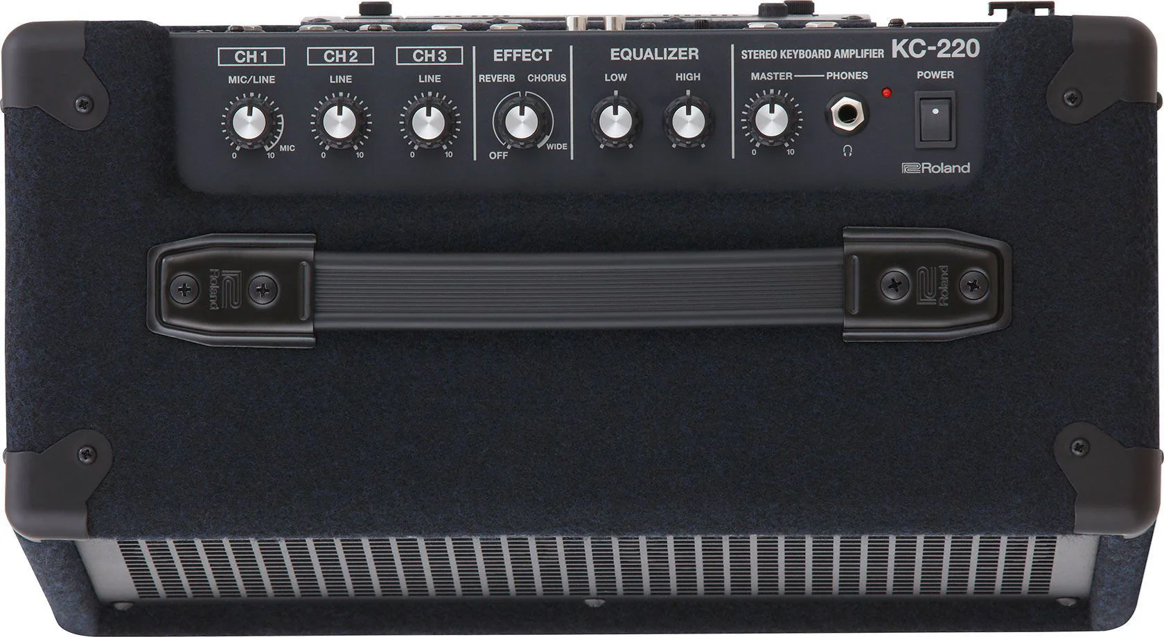 Roland KC-220 3-Channel Battery Powered Stereo Keyboard Amplifier (30w) - Image 9
