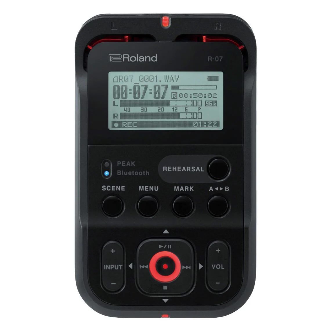 Roland R-07 Portable Recorder in Black - Image 2
