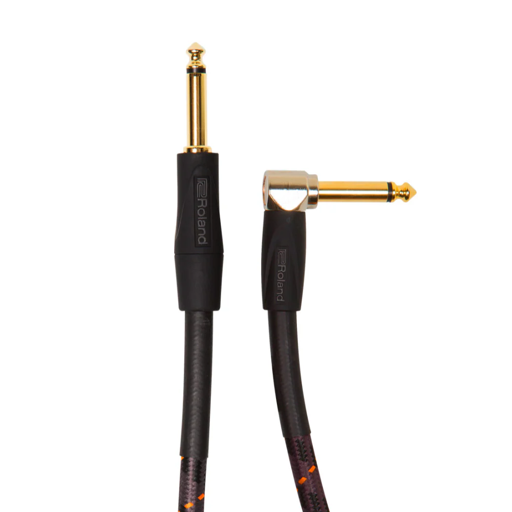 Roland RIC-G5A Gold Series Instrument Cable - 5ft Straight to Right Angle - Image 3