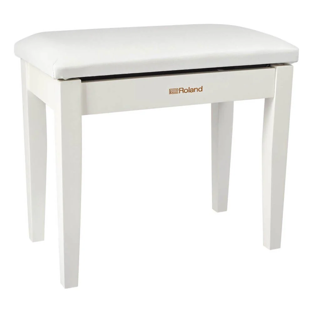 Roland RPB-100 Piano Bench with Storage Compartment - Satin White - Image 6