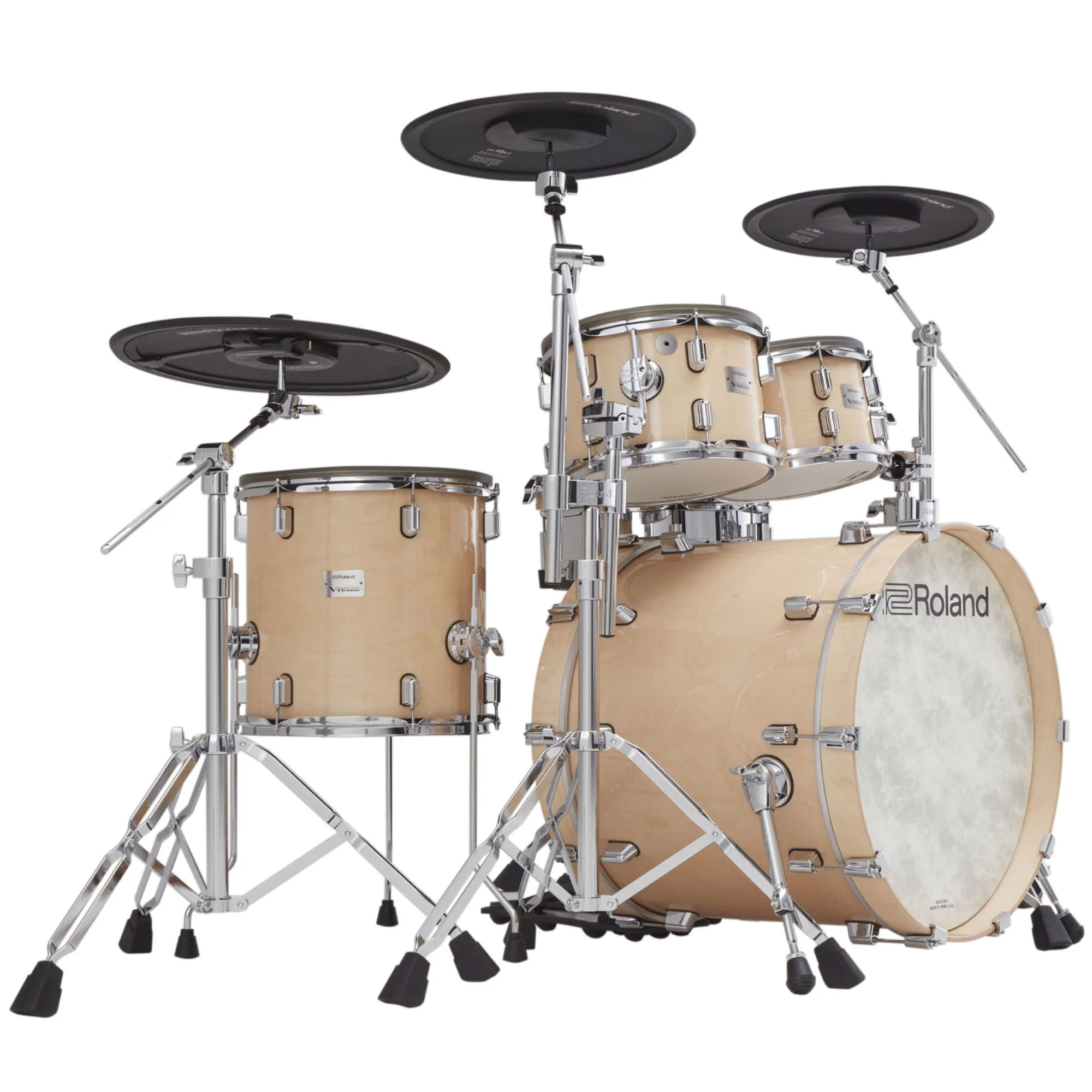 Roland VAD-706 Electronic Drum Kit Bundle in Gloss Ebony with DW Hardware - Image 2