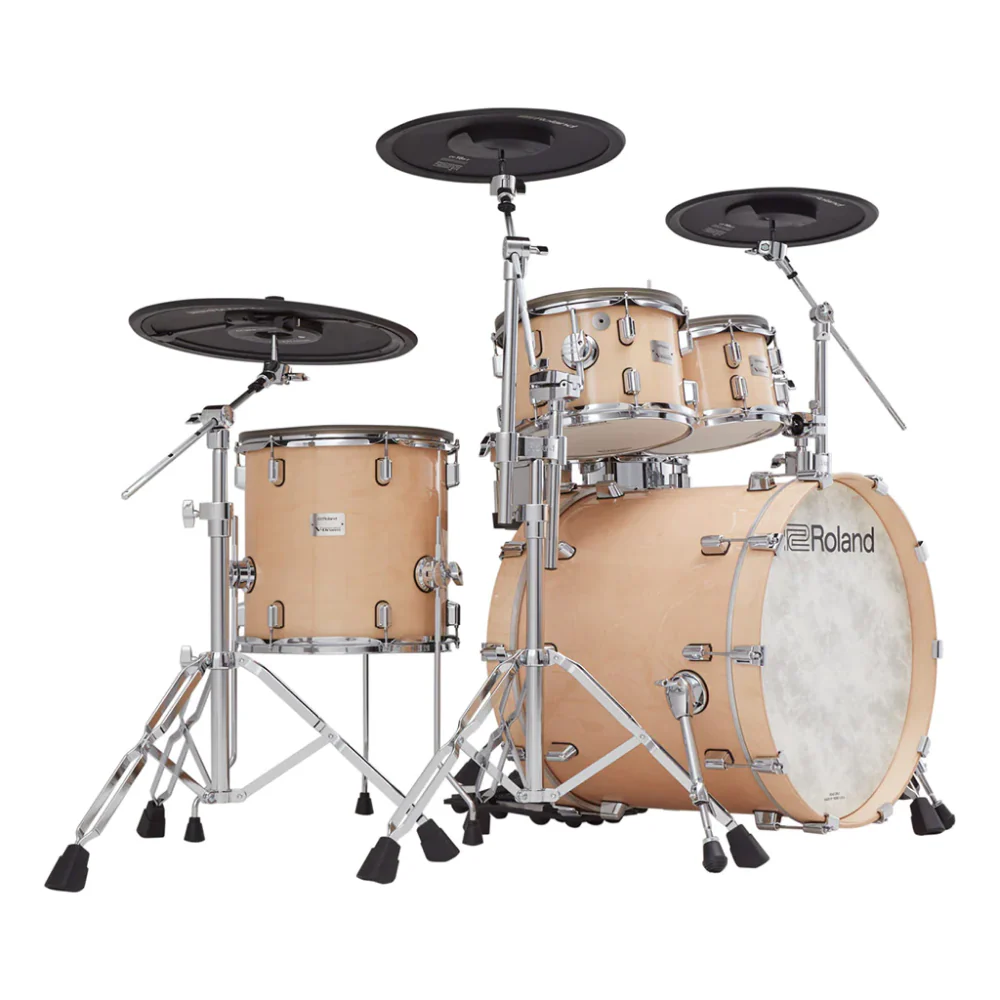 Roland VAD-706 Electronic Drum Kit Bundle in Gloss Natural with DW Hardware - Image 3
