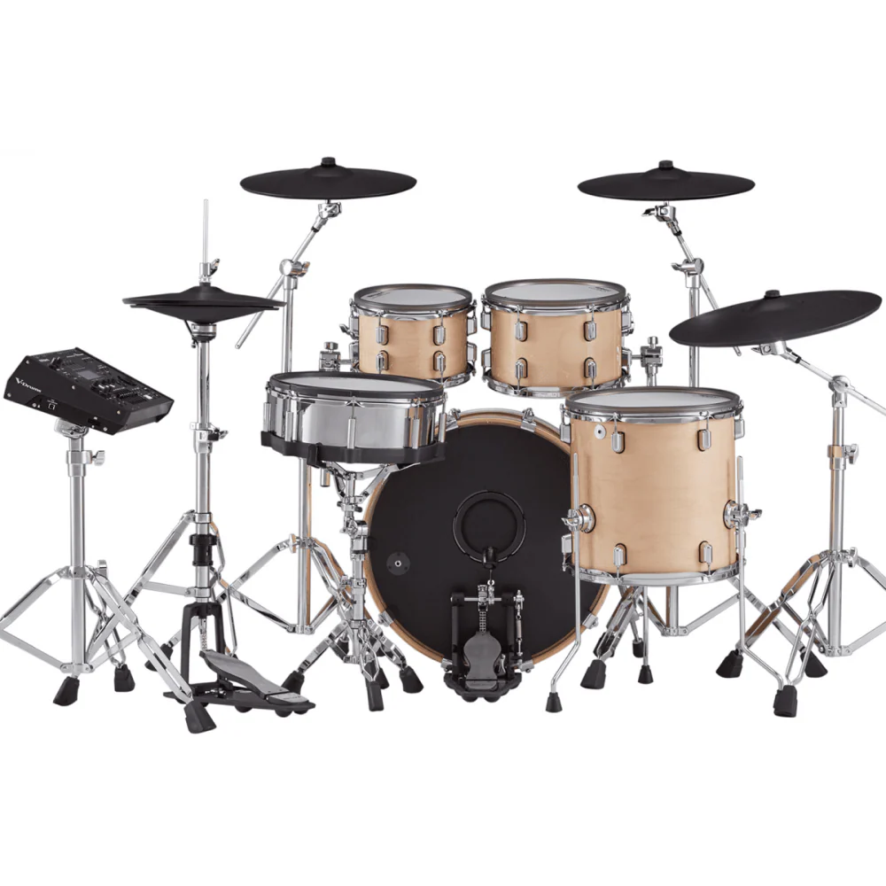Roland VAD-706 Electronic Drum Kit Bundle in Gloss Natural with DW Hardware - Image 4