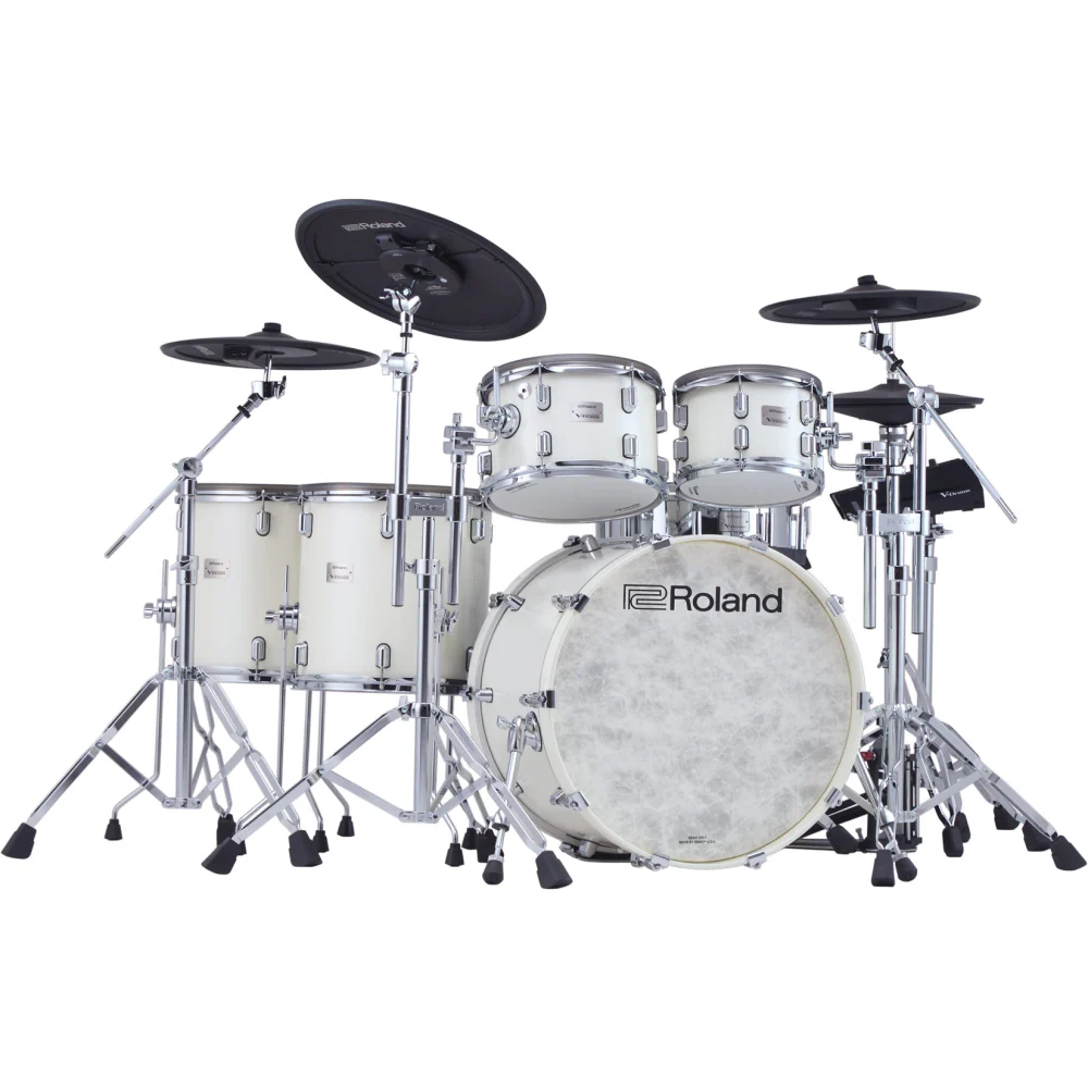 Roland VAD716 V-Drums Electronic Drum Kit - Pearl White