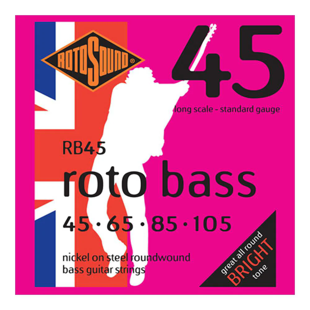 Rotosound RB45 Rotobass Standard 45-105 Electric Bass Guitar String Set - Image 2