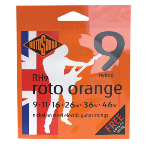 Rotosound RH9 Roto Orange Electric Guitar String Set 9 - 46 - Image 2