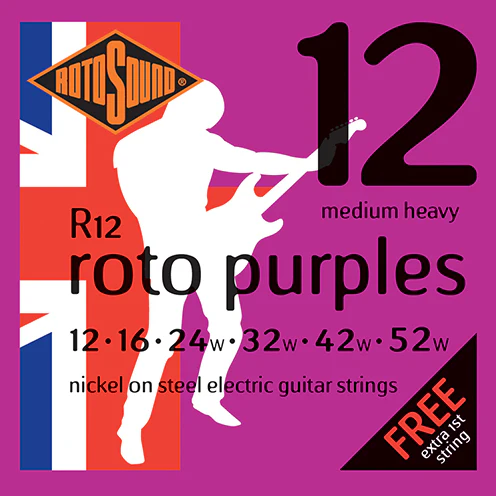 Rotosound Roto Purples 12-52 Electric Guitar Strings - Image 2