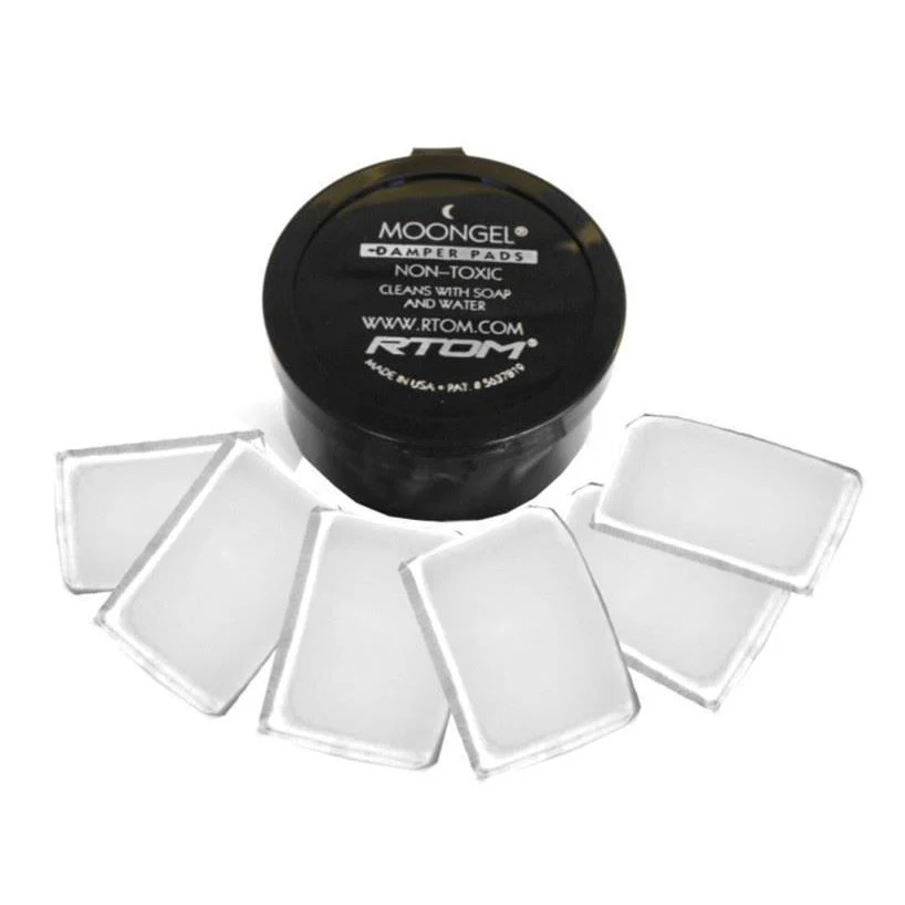RTOM Moongel Drum Damper Pads 6 Pack - Clear - Image 2