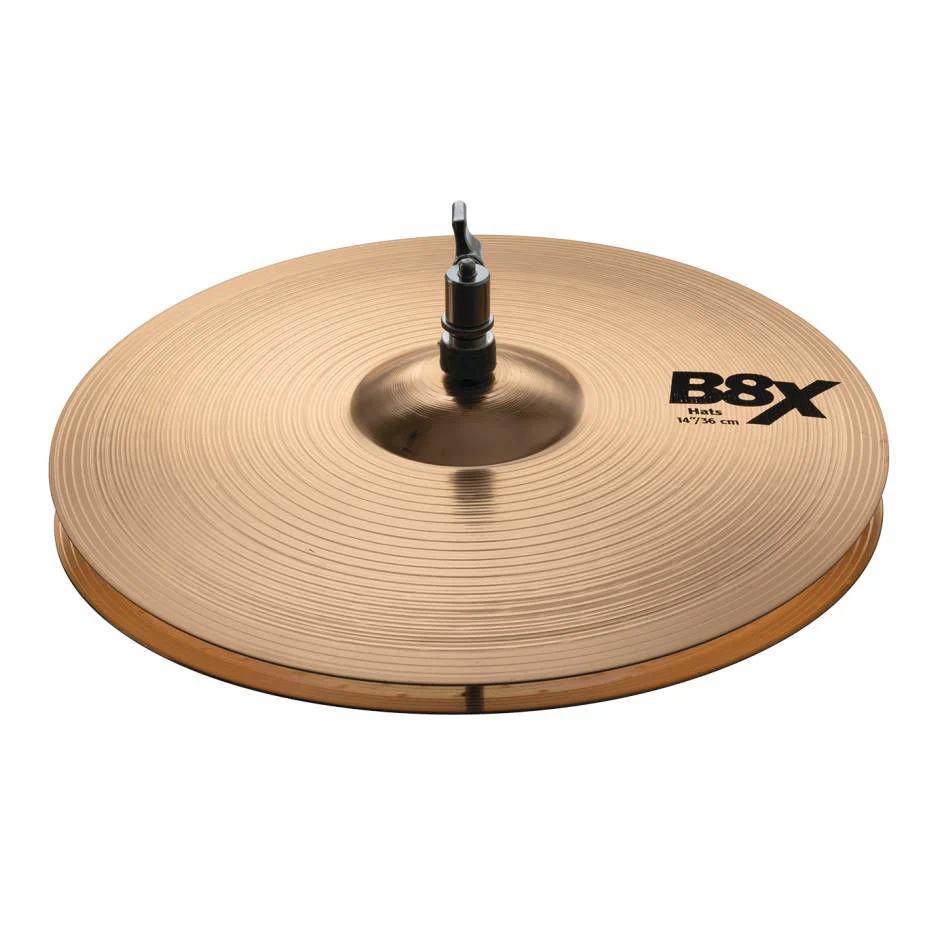 Sabian 41402X B8X 14 Inch Hi Hats Cymbals - Image 2