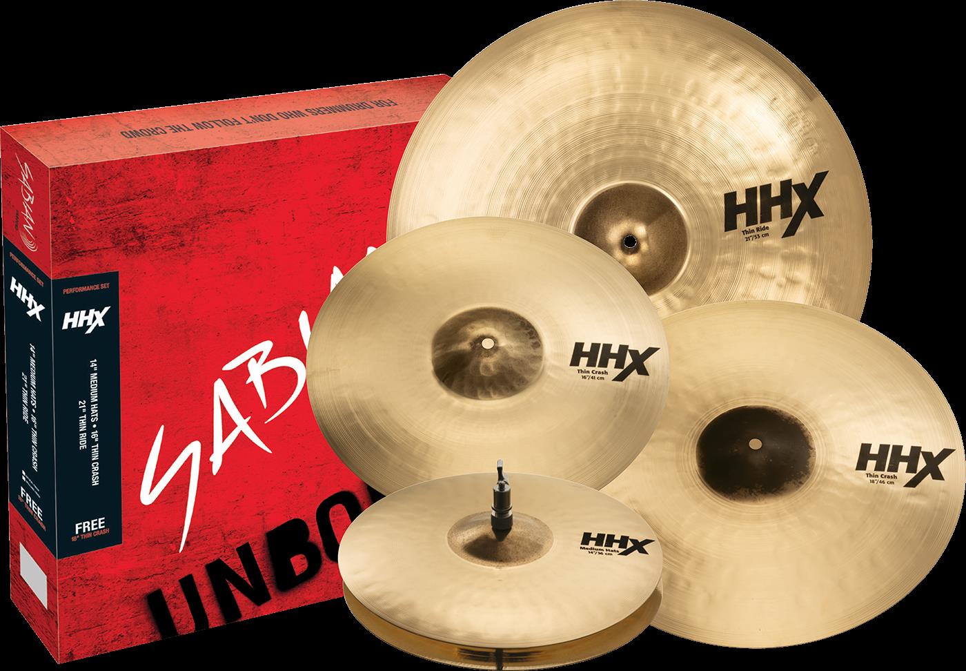 Sabian HHX Performance Cymbal Set - Brilliant Finish - Image 4