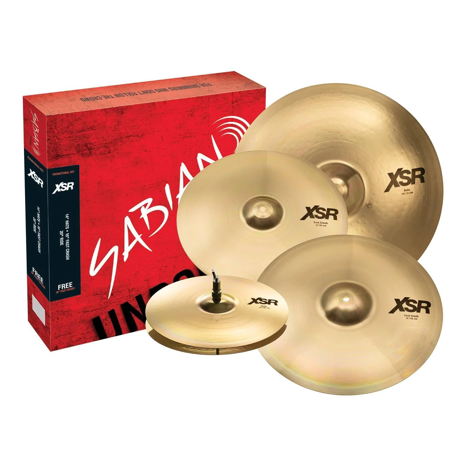 Sabian XSR5005GB XSR Performance Set with free 18 - Image 2