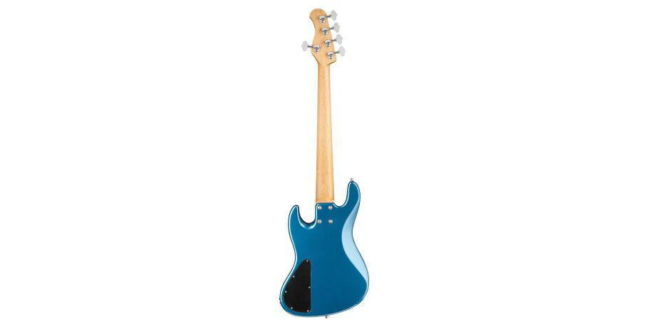Sadowsky 21 Fret Vintage P/J  5-String Bass Guitar with Morado Neck in Lake Placid Blue - Image 2