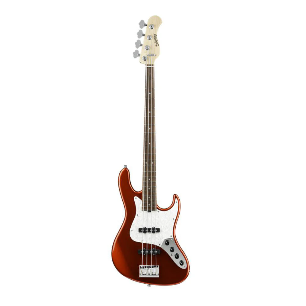 Sadowsky 22-Fret Will Lee 4-String Bass Guitar with Morado Neck in Candy Apple Red - Image 4