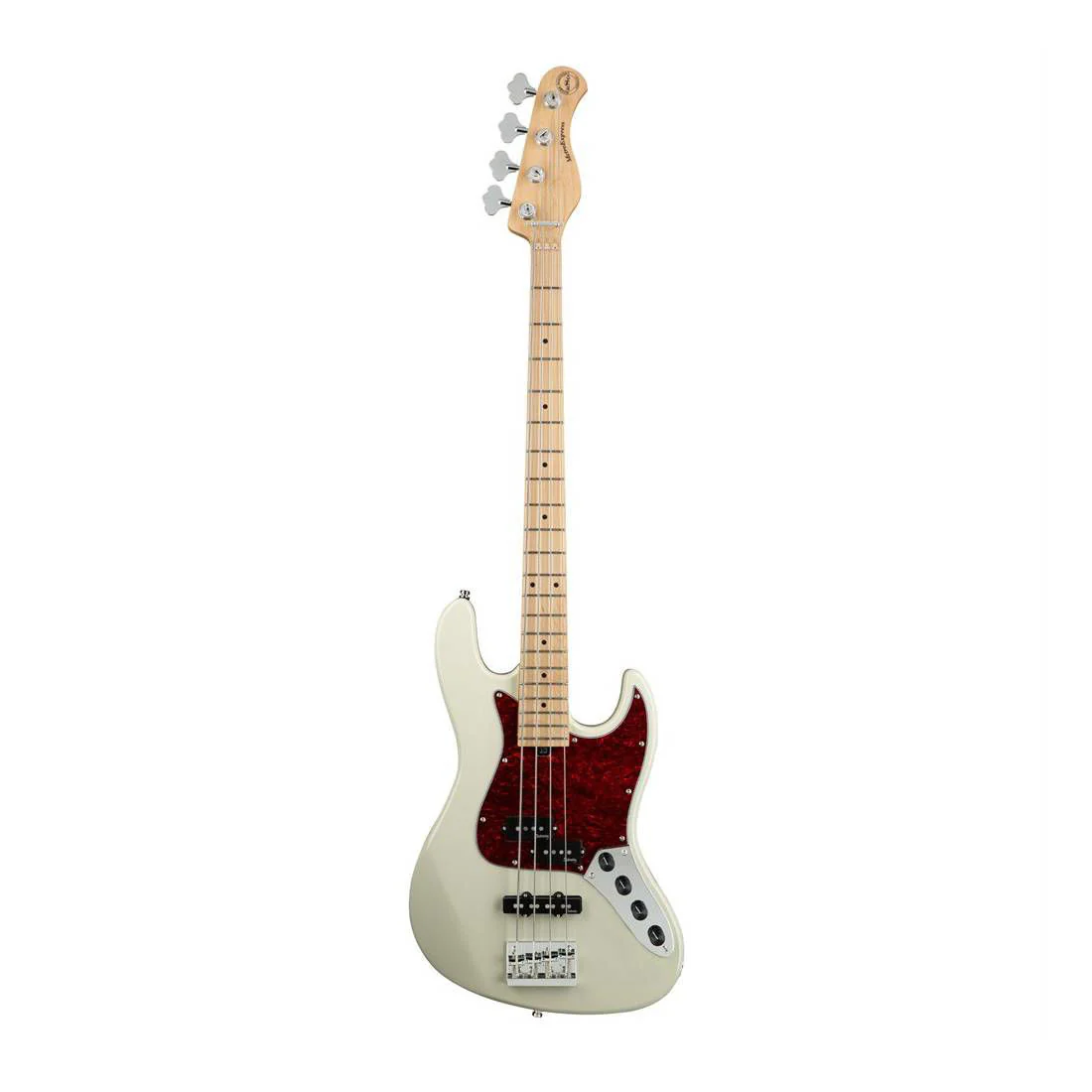 Sadowsky Metro Express 21-Fret Hybrid PJ Bass Guitar with Maple Neck - Solid Olympic White - Image 2