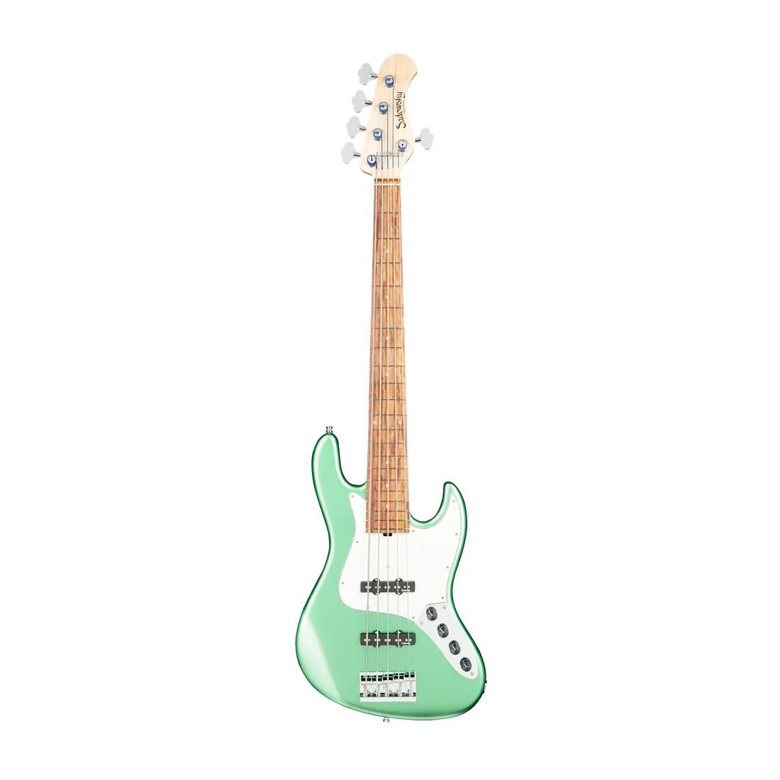 Sadowsky Metro Line 21 Fret Vintage J/J 5-String Bass Guitar Sage Green Satin - Image 5