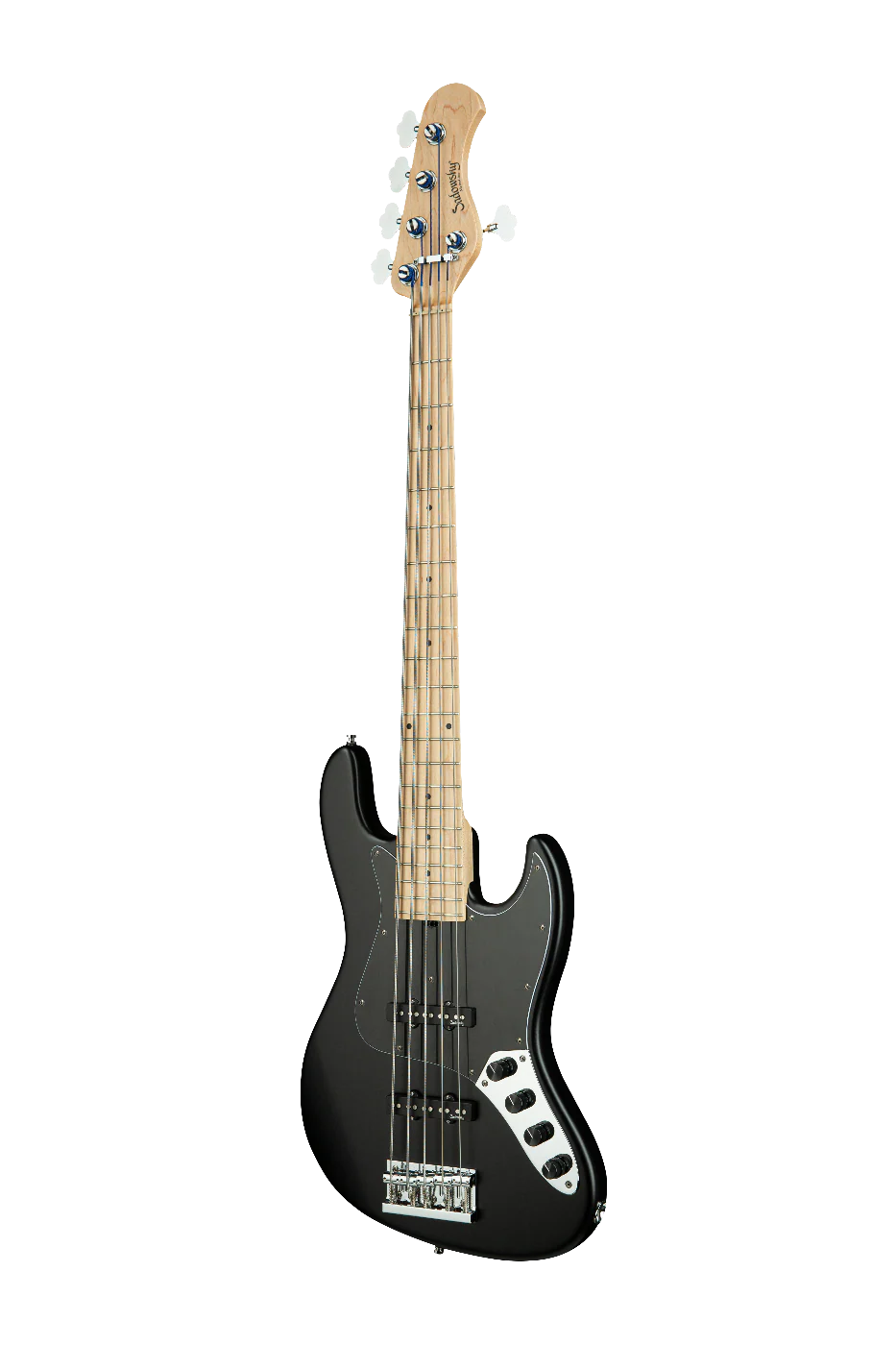 Sadowsky Metro Line 21 Fret Vintage J/J 5-String Bass Guitar Solid Black Satin - Image 3