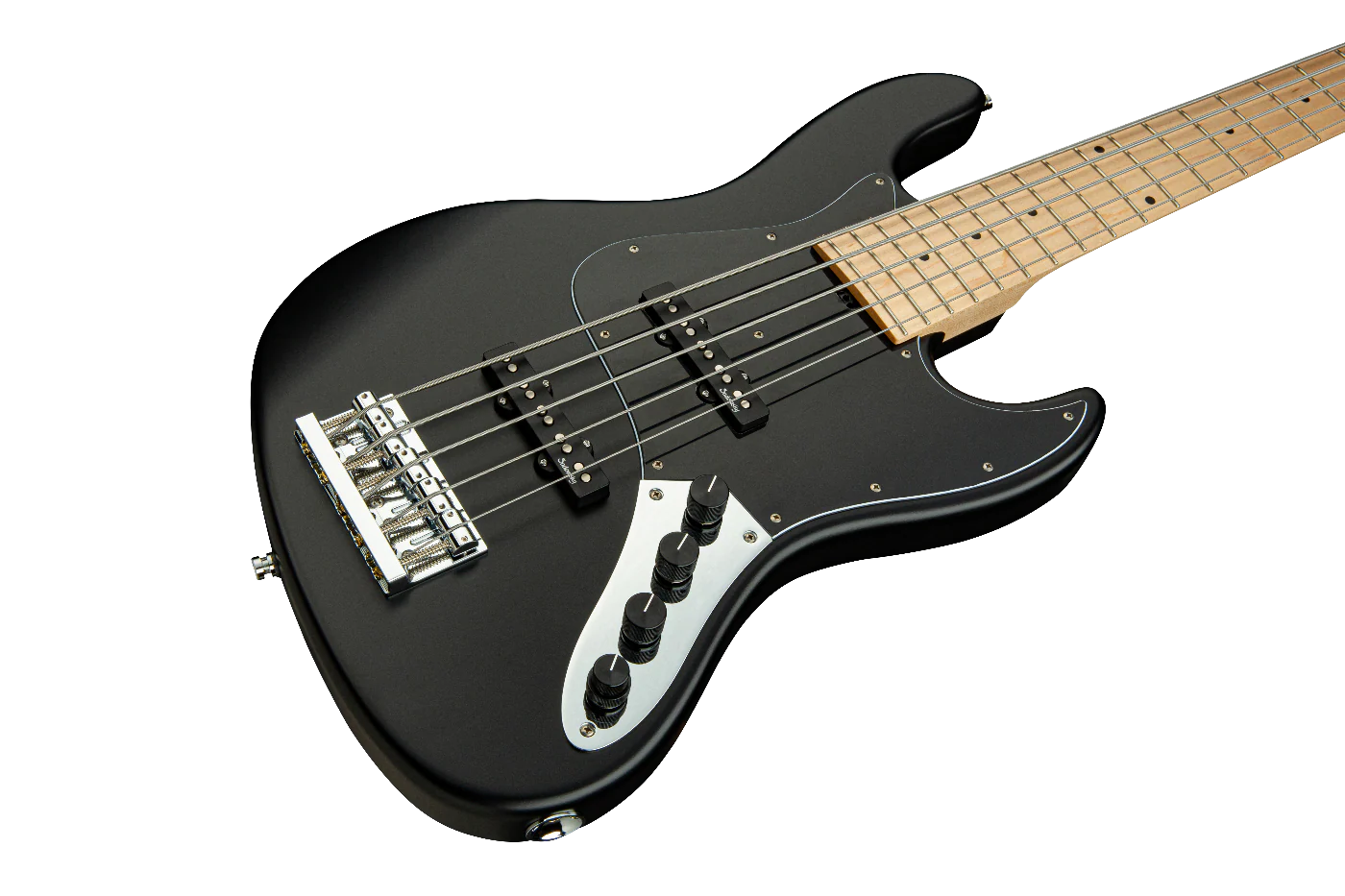 Sadowsky Metro Line 21 Fret Vintage J/J 5-String Bass Guitar Solid Black Satin - Image 4