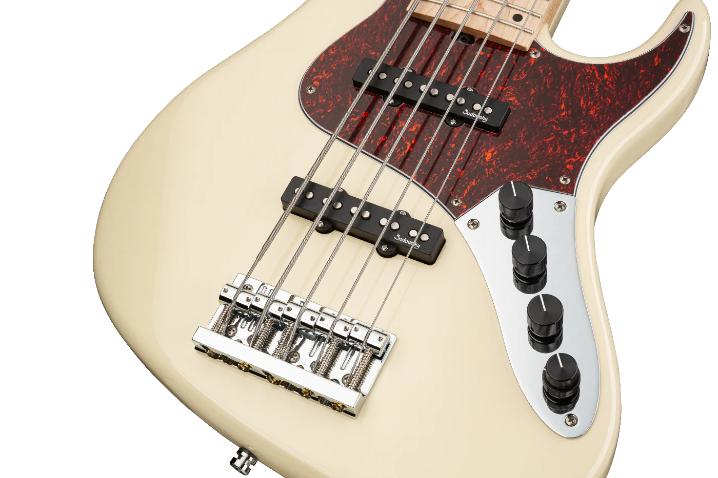 Sadowsky MetroLine 21 Fret Vintage J/J 5-String Bass Guitar Olympic White - Image 5