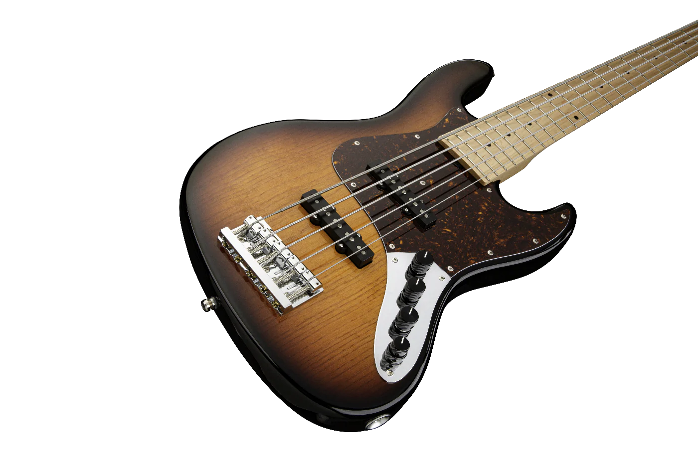 Sadowsky MetroLine 21 Fret Vintage J/J 5-String Bass Guitar Vintage Sunburst - Image 4