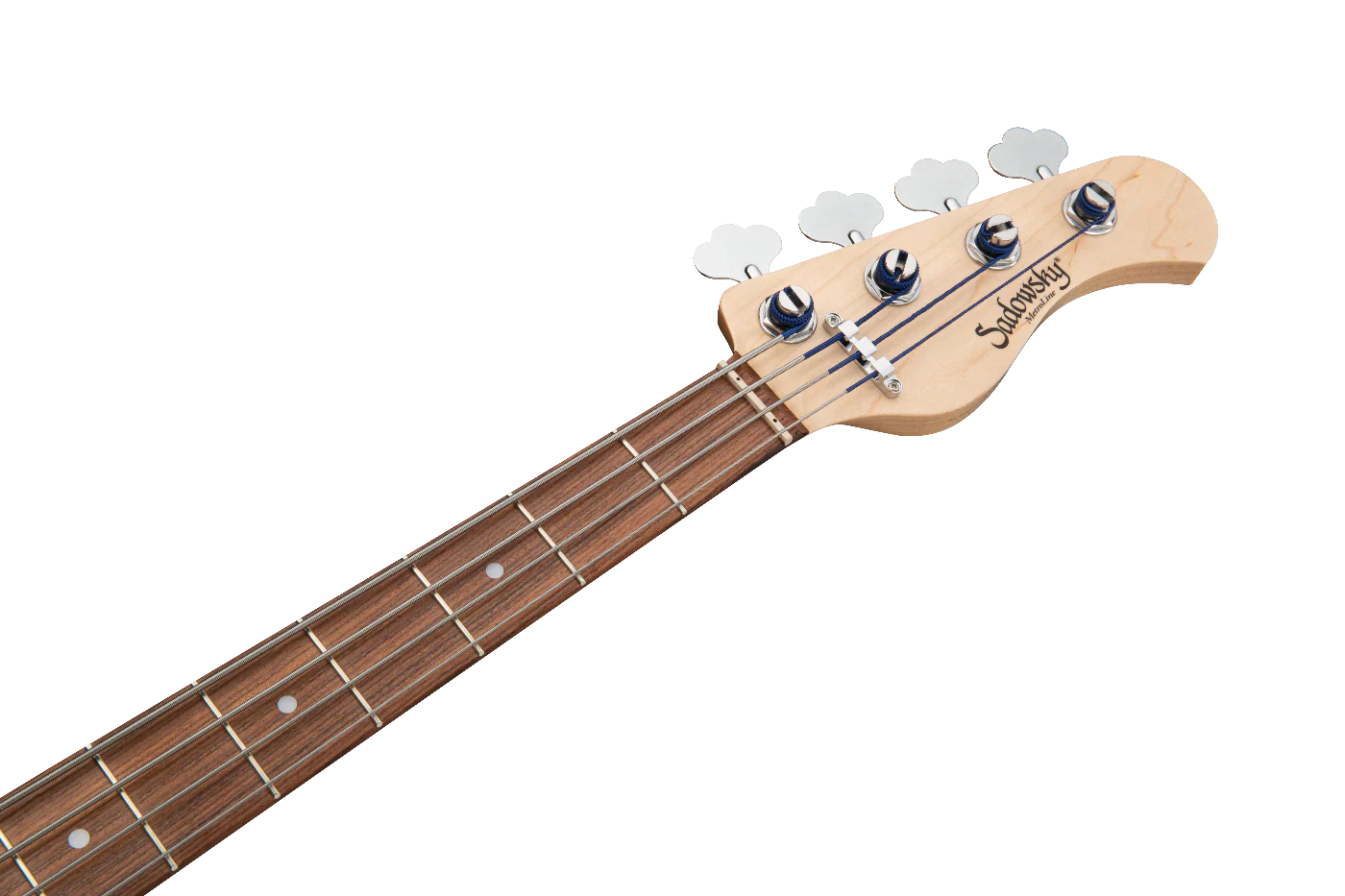 Sadwosky MetroLine 21 Fret Vintage J/J 4-String Bass Guitar Blue Metallic - Image 7