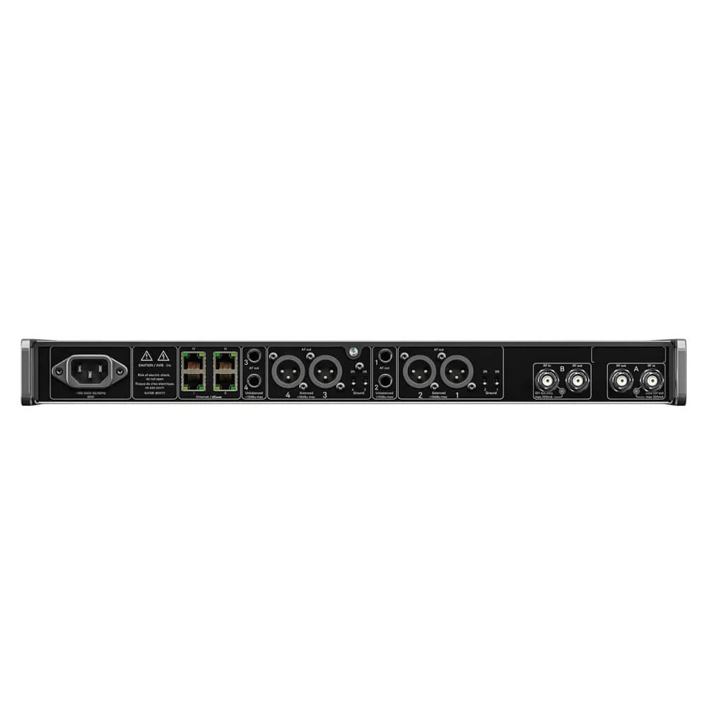 Sennheiser EW-DX EM 4 Quad Receiver with Dante R1-9 (520 - 607.8MHz) for EW Wireless Transmitters - Image 4
