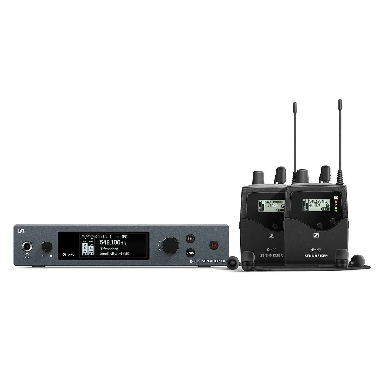 Sennheiser EW IEM G4 TWIN Wireless IEM Set (G Band 566-608Mhz)